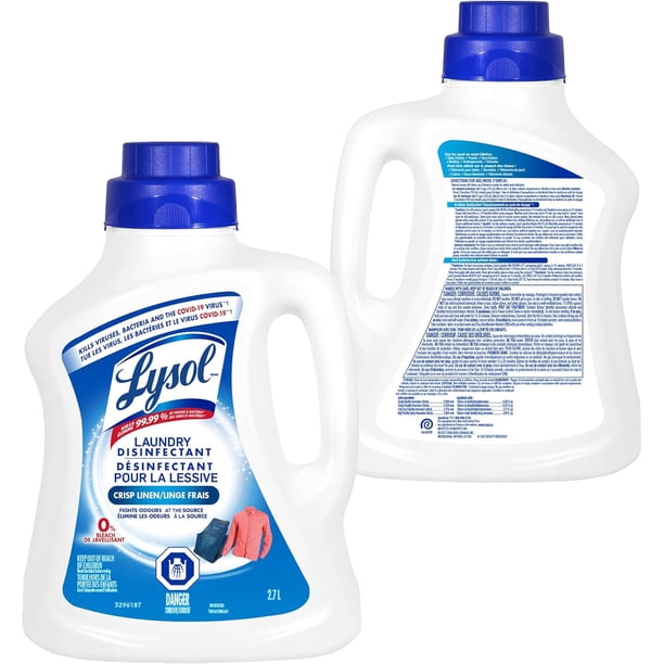 Lysol® Laundry Disinfectant, Crisp Linen, 0% Bleach, Eliminates