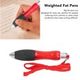 thumbnail image 4 of Weighted Big Fat Pens, Wide Handle Strengthen Muscles 5pcs Red Body Big Fat Ballpoint Pens  For Arthritis, 4 of 8