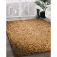 thumbnail image 3 of Ahgly Company Machine Washable Indoor Rectangle Transitional Saddle Brown Area Rugs, 5' x 7', 3 of 7