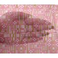 thumbnail image 4 of oneOone Viscose Chiffon Fabric Stripe & Square Geometric Â Printed Craft Fabric BTY 42 Inch Wide, 4 of 4