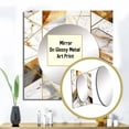 thumbnail image 3 of Designart "Golden Symmetry Exploration V" Modern Geometric Square Mirror For Wall Decor - Large Gold Square Printed Wall Mirror Art - Square Modern Mirror - Wall Mounted Square Large Mirror, 3 of 5