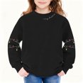thumbnail image 4 of Cowsor Chandail à Col Rond Surdimensionné Style Varsity pour Femmes à Manches Longues, Décontracté, Mode, Haut à Enfiler, Tenues d'Automne, 4 of 6