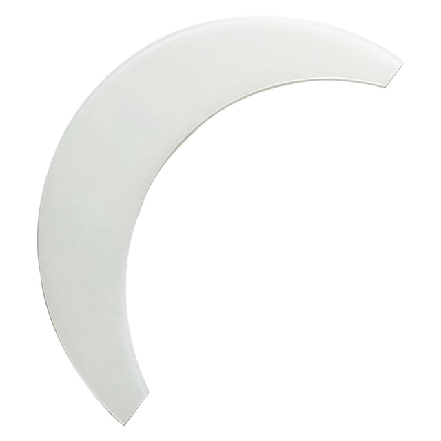 Sewing Rulers Clear Quilt Patchwork Ruler Clothing Craft Tools Acrylic Household L 38.1X19.1cm. A transparent crescent-shaped acrylic quilting ruler designed for DIY crafts and sewing projects. Durable and reusable, suitable for creating patterns like pizza plates or table mats. Measures 38.1x19.1cm.