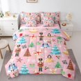 thumbnail image 1 of 7 Piece Bed in a Bag King Size Comforter Set for Kids Christmas Bedding Set,Christmas Nutcracker Reversible Bed Set,Xmas Tree Comforter with Sheet Set,All Season, 1 of 5