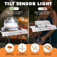 thumbnail image 3 of Sensor On/Off Grill Light for Outdoor Grill, Round & Square Mounting Bracket Compatible with Most Grills & Griddles, Waterproof & Heat Resi, 3 of 8