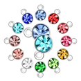 thumbnail image 3 of simhoa 180Pcs Crystal Birthstone Charms Beads Pendants for Jewelry Making Silvery, 3 of 3