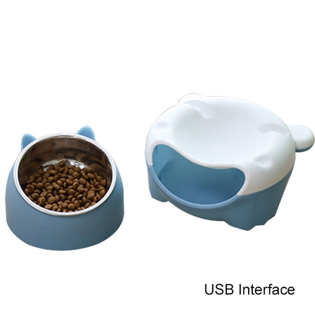 Automatic Cat Fountain LED Filtering Silent Pet Drinking Dispenser Cat Food Bowl
