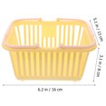 thumbnail image 2 of Miangastore 3 Pcs Bathroom Drainage Toiletry Organizers Plastic Storage Organizer Baskets With Handles, 2 of 8