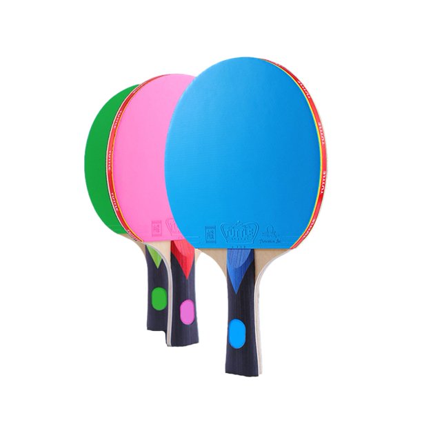 Raquette De Tennis De Table Offensive 7 Plis – Bois, Caoutchouc, Manche Long, 200g, Sac Inclus