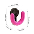 thumbnail image 3 of GFHFHITJ Shoe Rack Bathroom Slipper Rack No Punching Suction Cup Type Toilet Wall Drainage Slipper Storage Hook Can Hang A Pair Of Slippers, 3 of 6