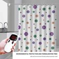 thumbnail image 2 of Clear Shower Curtain with Design Shower Curtain Bathroom Curtain Partition Curtain Shower Curtain Shower Curtain Mildew-Proof Wet and Dry Separation Fabric Shower Curtains for Bathroom, 2 of 3