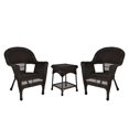 thumbnail image 1 of Jeco 3 Piece Resin Wicker Patio Conversation Set in Espresso, 1 of 9