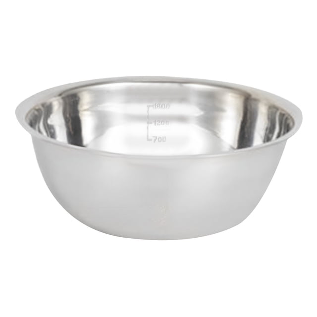Cooking Utensils Pro Set in Stainless Steel Thickened Large Basin -Functional Dishwashing and Egg Beater Plate Fruit Plate Birdbath Soup Basin Graduated Wash Basin for Kitchen