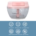 thumbnail image 3 of Arlic Chopper, Portable Mini Food Chopper, Fast Efficient Garlic Grinder, Multifunction Comfortable Veggie Chopper, Kitchen Gadgets for Veggies, Ginger, Fruits, Nuts, Herbs, 3 of 8