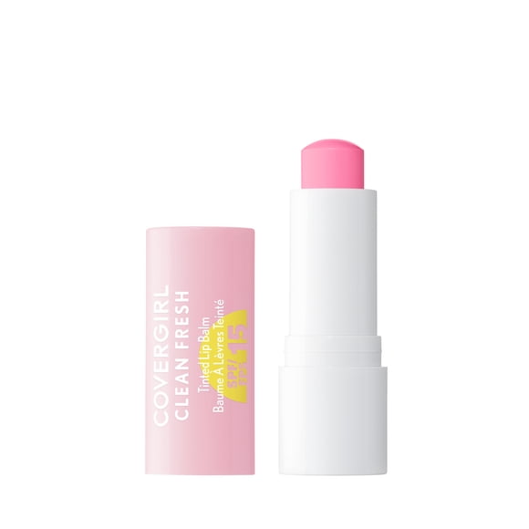 Baume à lèvres teinté COVERGIRL Clean Fresh, hydratant, léger, écran solaire minéral SPF 15, formule végétalienne
