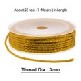 thumbnail image 2 of Unique Bargains Twisted Nylon Twine Thread Beading Cord 3mm 7M/23 Feet Extra Strong Braided Nylon String, Olive Green, 2 of 6