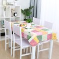 thumbnail image 2 of Unique Bargains Vinyl Tablecloth Square 60' x 60' Plaid Flower PatternWater Stain Oil Resistant, 2 of 8