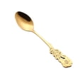 thumbnail image 1 of pdqouc Stainless Steel Flower Spoon Coffee Tea Spork Flatware Dessert Tool Mini Tea Coffee Ice cream Dessert Scoop Spoon Mini Tableware Ice Cream Decorative Spoons for Cafe Kitchen Dining Bar, 1 of 6