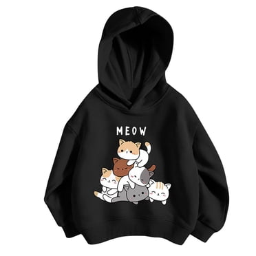 PMVFHDE Clearance Crewneck Sweatshirts Kids Girls Sports Shirt Boy Girl Casual Print Personality Hoodie Pullover Hooded Sweatshirt With No Pocket Tops Girls Clothes,Grey,3-4 Years