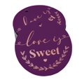 thumbnail image 1 of Inkdotpot Pack Of 100 Love Is Sweet Wedding Favor Paper Tags Craft Real Rose Gold Foil Hang Tags, 1 of 6