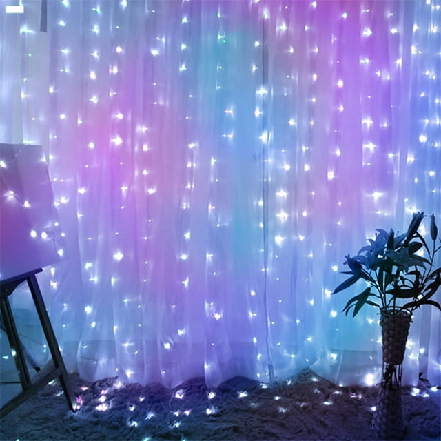 Halloween Decorations Clearance Sale Curtain Lights Creative Party Wedding Curtain Lights USB String Light With Remote Control(buy 2 get 1 free)