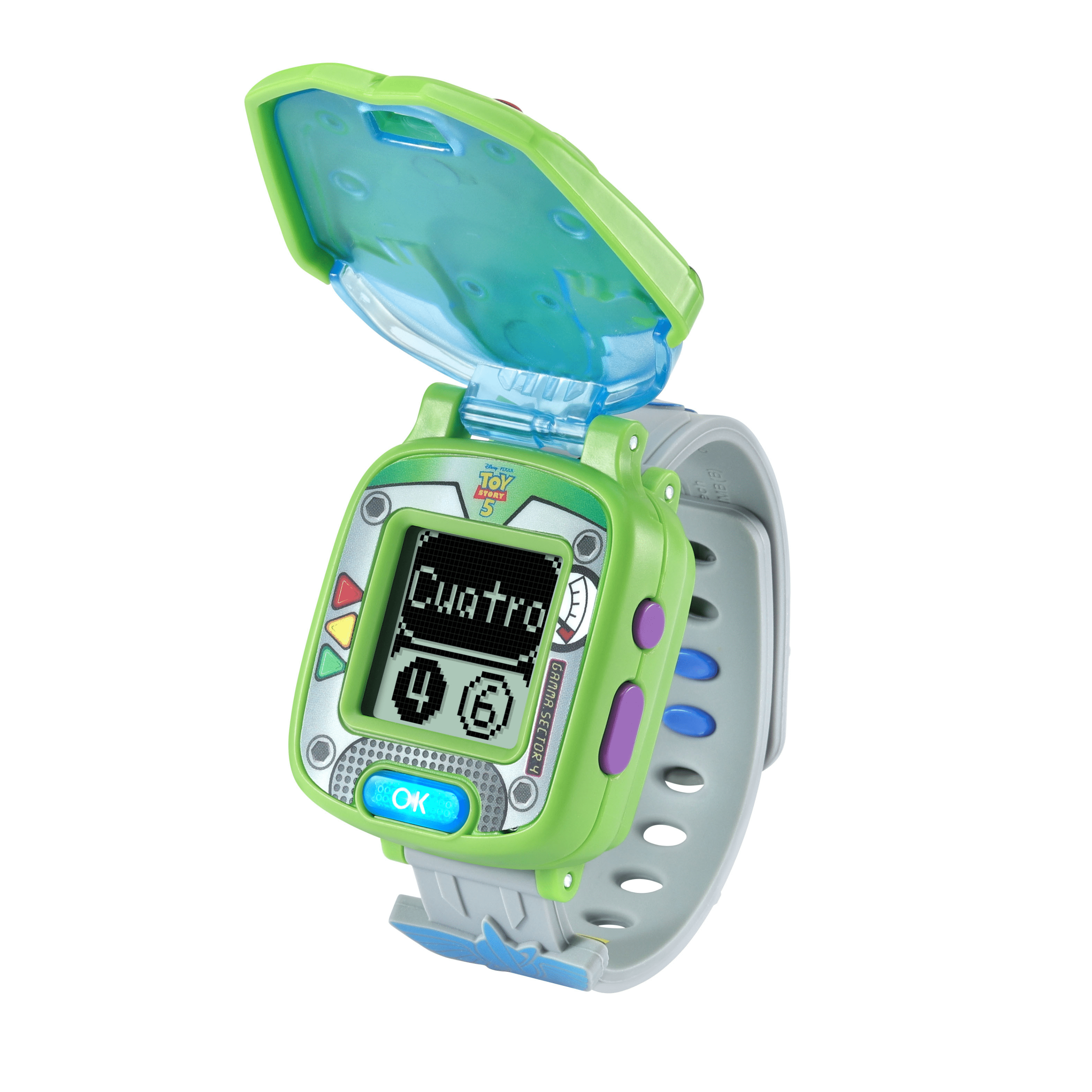 VTech Toy Story 5 La montre jeu éducative de Buzz Disney/Pixar avec mots en espagnol pour les enfants - Version anglaise, 3+ Ans