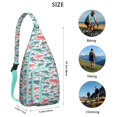 thumbnail image 3 of Great White Shark Attack Print Sling - Dramatic Ocean Scene Design, 3 of 4