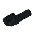 thumbnail image 1 of Womens Slide Sandals Flat Open Square Toe Fold Non Slip Casual Flat Sandals Black, 1 of 9