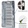 thumbnail image 3 of Jinsinto Precision Screwdriver Precision Screwdriver Kit, 60 in 1 Set Magnetic Screwdriver, Torx Bit Computer Repair for Macbook, PS4 Pro, Iphone, PC, DIY, Watch, Glasses, 3 of 5