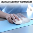 thumbnail image 4 of Uxcell 48"x17" Large Desk Mat, PU Leather Dual Side Large Desk Pad, Silver Tone, 4 of 6