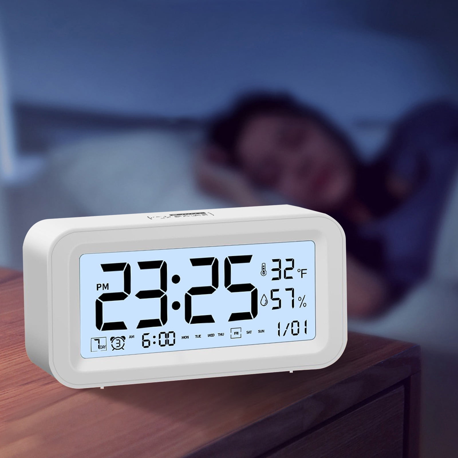 TopLLC Digital Electronic Clock LED Display Electronic Clock Stereo ...