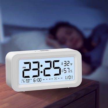 TopLLC Horloge Électronique Numérique Affichage LED Horloge Électronique Stéréo Affichage Numérique Réveil avec Répétition Changement 12/24 H Compte à Rebours Heure Réveil
