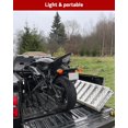 thumbnail image 3 of Aluminum Tri-Fold Ramp with Treads, Loading Ramps 1 Pack, 1500lb Capacity, 50” W x 76” L, Load or Unload Push Mowers, Garden Tillers, ATVs, 3 of 8