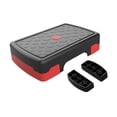thumbnail image 3 of S SERENABLE Stepper Aérobique Multifonction Marche d'Exercice pour Gym à Domicile Force Rouge Noir avec Rehausseur, 3 of 9
