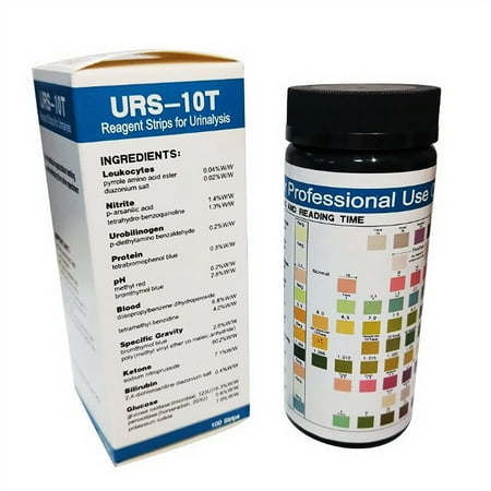 destyer 100X Bandes de Test d'Urine Papier Réactif PH Professionnel Outil de Test Ménager Multifonction Léger Utile Sports