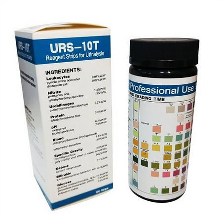 destyer 100X Bandes de Test d'Urine Papier Réactif PH Professionnel Outil de Test Ménager Multifonction Léger Utile Sports
