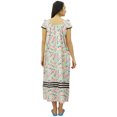 thumbnail image 4 of Bimba Robe de Nuit Mi-Mollet en Coton Sans Manches pour Allaitement, 4 of 8