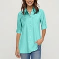 thumbnail image 4 of BLVB Chemise Boutonnée pour Femme avec Protection Solaire UV Upf 50+ à Manches Longues, Extérieur, Fraîche, Séchage Rapide, Pêche, Randonnée, Voyage, 4 of 7
