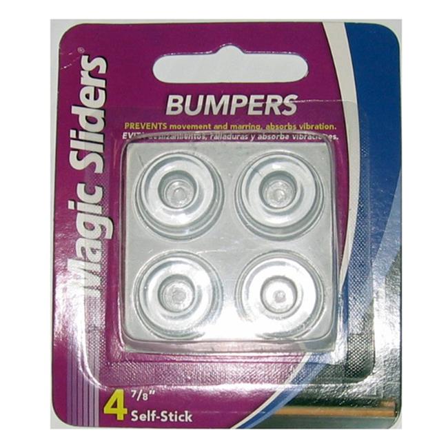Magic Sliders 5992235 0.87 x 0.87 in. Clear Rubber Bumper Pads - 4 per Pack