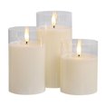 thumbnail image 2 of BOUGIE BLANCHE SANS FLAMME HOMETRENDS, paquet de 3, 2 of 5