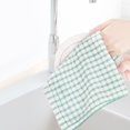 thumbnail image 4 of Dish Cloth Cotton Quick Dry Kitchen Towel dish towel; kitchen cleaning Absorbent Cleaning Tea Rag Kitchen Duster Towel, Green, 4 of 9