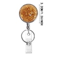 thumbnail image 2 of Retractable Badge Holder Lightweight Card Reel With Key Ring Belt Clip For Teacher Student ID, 2 of 8