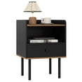 thumbnail image 1 of Costway Table de Chevet Table d'Appoint avec Tiroir et Tablette Ouverte pour Salon Chambre, 1 of 10