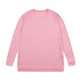 thumbnail image 1 of BADHUB Men's Long Sleeve Shirts Big & Tall Crew Neck Cotton Essential Pullover Athletic Performance Split Hem Sweatshirt Soft Causal Loose Top Spring Fall Deals L-5XL, 1 of 3