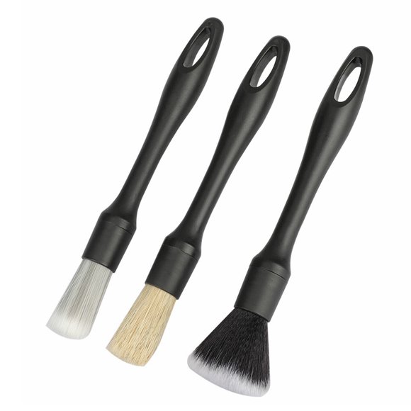 Decodeary 3 Pieces/Set Auto Detailing Brush Portable Universal Replacement Handheld Mud Guard Wheel Automotive Cleaning Brushes