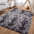 thumbnail image 1 of HOMERRY 5ft x 8ft Shaggy Area Rugs for Bedroom Living Room Fluffy Rug Plush Decorative Rug for Indoor Home Floor Carpet, Dark Gray, 1 of 2