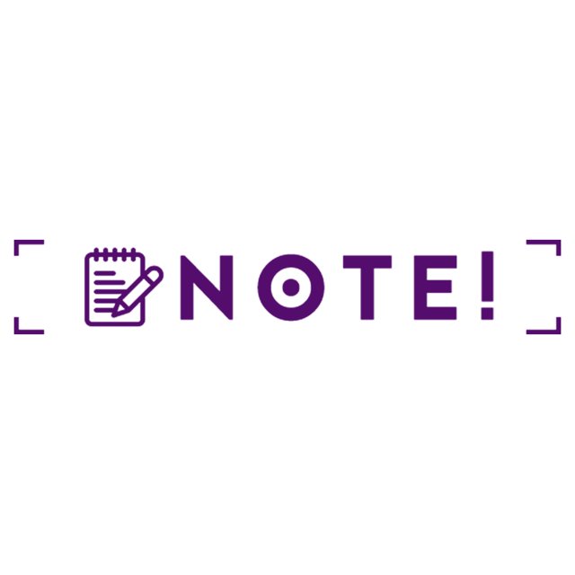 Printtoo Note Self Inking Rubber Stamp Pre-Inked Office Stamp- Home Office Business Stationery, Purple- 42 x 9 mm