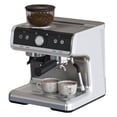 thumbnail image 1 of Semi Automatic Espresso Machine, 20 Bar Professional Espresso Maker with Milk Frother Steam Wand and 95oz Water Tank, Stainless Steel Latte Cappuccino Coffee Maker for Home, Silver, 1 of 7