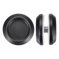 thumbnail image 1 of Uxcell Round Sliding Glass Door Handle 304 Stainless Steel Back-to-Back Black 2.3", 1 of 7