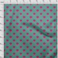 thumbnail image 3 of oneOone Tissu Georgette Viscose Imprimé Feuilles & Lotus Tissu au Mètre 42 Pouces de Large, 3 of 4